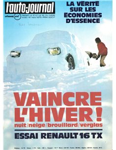 1973 L'AUTO-JOURNAL MAGAZIN 22 FRANZÖSISCH