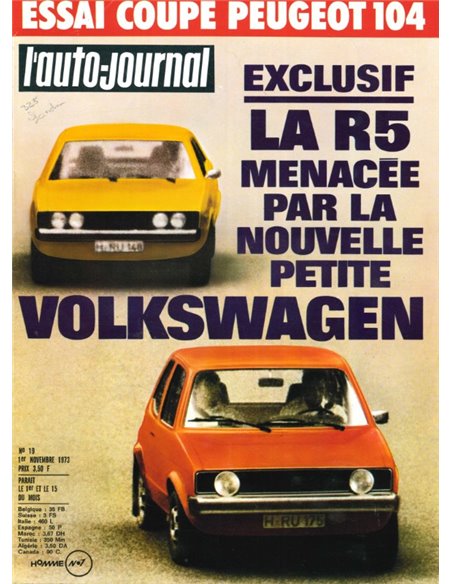 1973 L'AUTO-JOURNAL MAGAZINE 19 FRANS