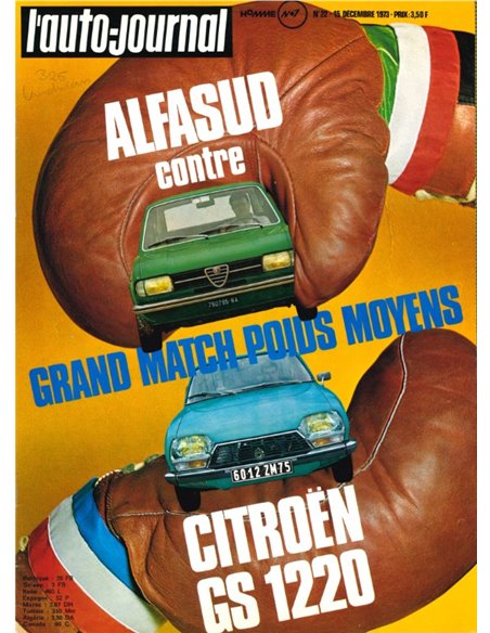 1973 L'AUTO-JOURNAL MAGAZIN 22 FRANZÖSISCH
