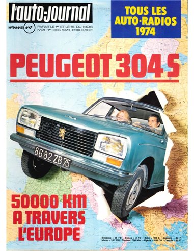 1973 L'AUTO-JOURNAL MAGAZIN 22 FRANZÖSISCH