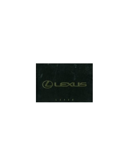 1990 LEXUS LS400 BROCHURE NEDERLANDS