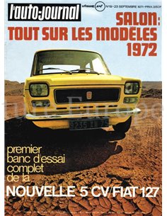 1971 L'AUTO-JOURNAL MAGAZINE 19 FRENCH