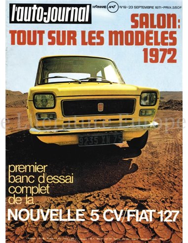 1971 L'AUTO-JOURNAL MAGAZINE 19 FRANS