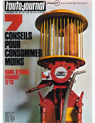 1973 L'AUTO-JOURNAL MAGAZINE 5 FRENCH