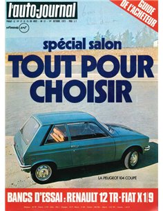 1973 L'AUTO-JOURNAL MAGAZIN 17 FRANZÖSISCH