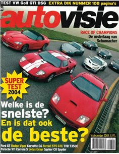 2004 AUTOVISIE MAGAZIN 26 NIEDERLÄNDISCH