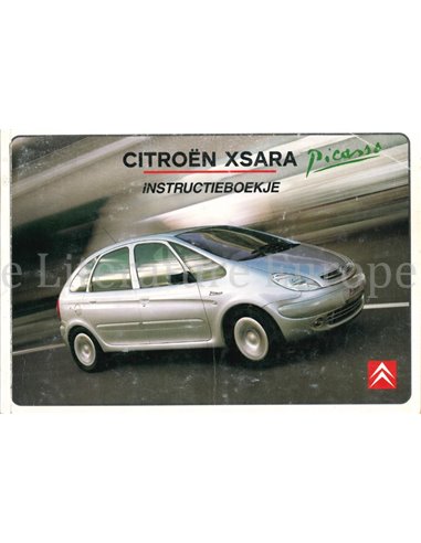 2002 CITROEN XSARA PICASSO BETRIEBSANLEITUNG NIEDERLÄNDISCH