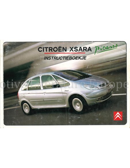 2002 CITROEN XSARA PICASSO BETRIEBSANLEITUNG NIEDERLÄNDISCH