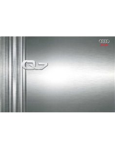 2009 AUDI Q7 PROSPEKT NIEDERLÄNDISCH