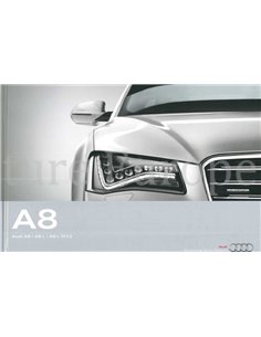 2011 AUDI A8 L W12 HARDCOVER PROSPEKT NIEDERLÄNDISCH