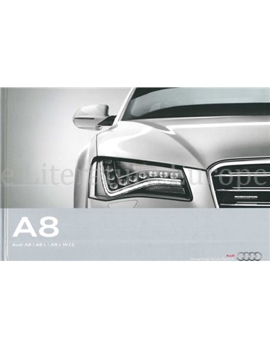 2011 AUDI A8 L W12 HARDCOVER BROCHURE NEDERLANDS