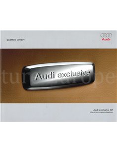 2008 AUDI EXCLUSIVE Q7 BROCHURE ENGLISH