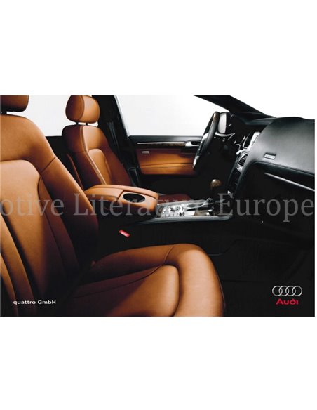 2008 AUDI EXCLUSIVE Q7 BROCHURE ENGELS