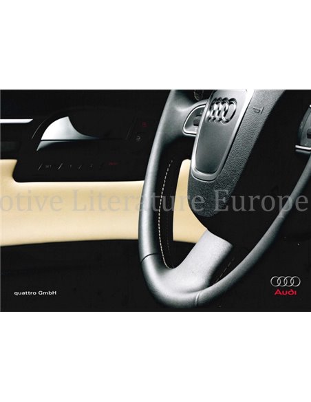 2008 AUDI EXCLUSIVE Q7 BROCHURE ENGLISH
