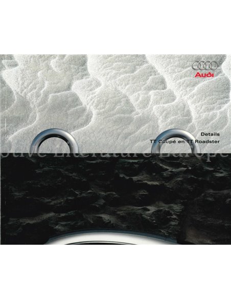 2003 AUDI TT BROCHURE NEDERLANDS