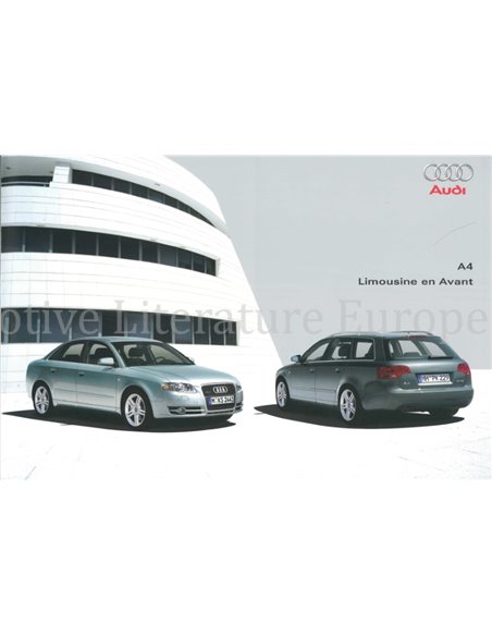 2006 AUDI A4 LIMOUSINIE / AVANT PROSPEKT NIEDERLÄNDISCH