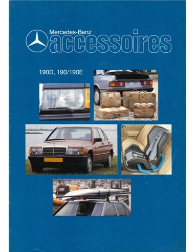 1984 MERCEDES BENZ 190D, 190/190E ZUBEHÖR PROSPEKT NIEDERLÄNDISCH