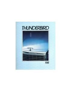 1981 FORD THUNDERBIRD BROCHURE ENGELS