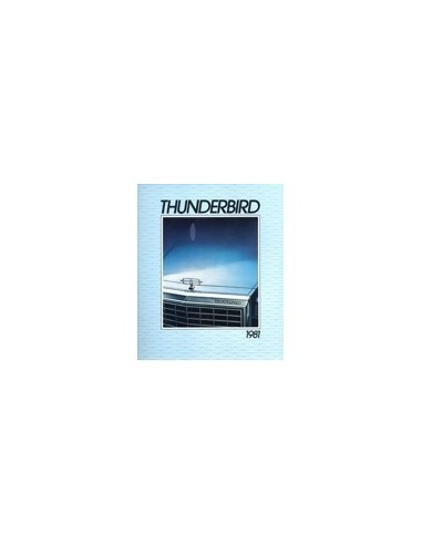 1981 FORD THUNDERBIRD BROCHURE ENGELS