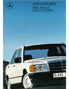 1988 MERCEDES BENZ 190D BROCHURE DUTCH