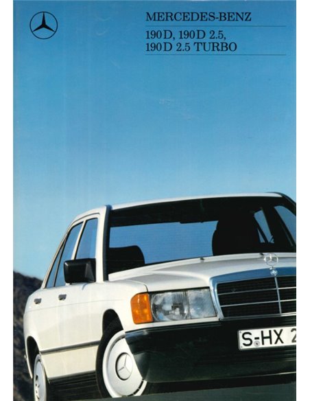 1988 MERCEDES BENZ 190D PROSPEKT NIEDERLÄNDISCH