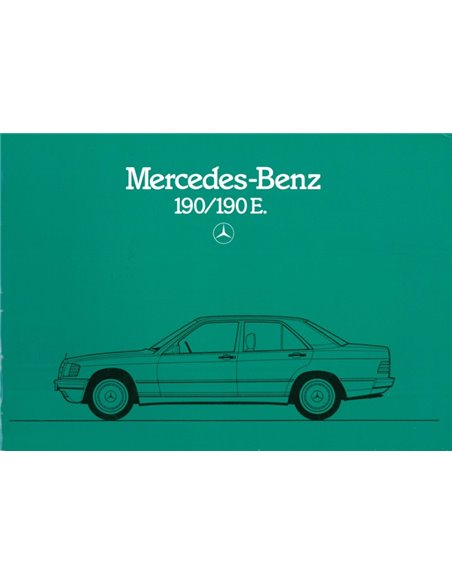 1985 MERCEDES BENZ 190 / 190E BROCHURE DUTCH