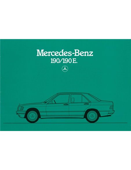 1985 MERCEDES BENZ 190 / 190E BROCHURE DUTCH