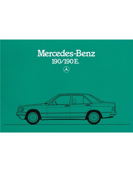 1985 MERCEDES BENZ 190 / 190E BROCHURE DUITS