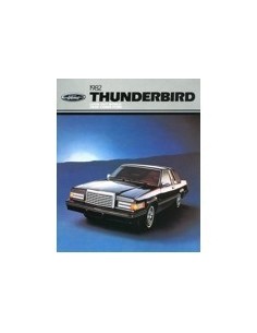 1982 FORD THUNDERBIRD BROCHURE ENGELS