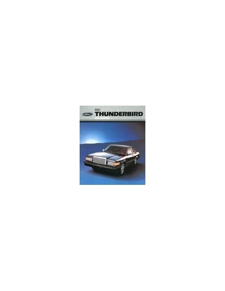 1982 FORD THUNDERBIRD BROCHURE ENGELS