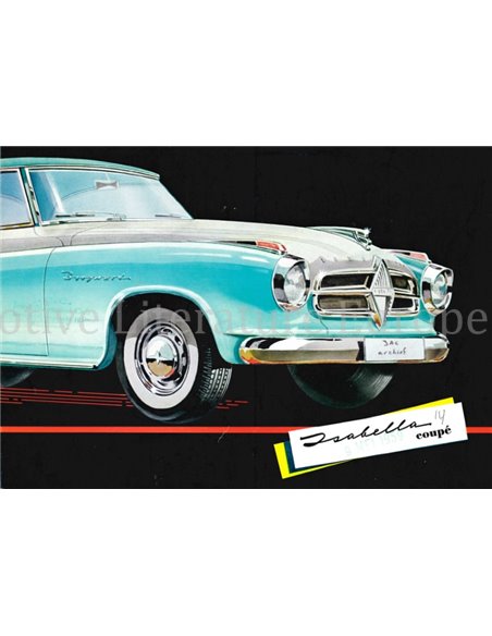 1959 BORGWARD ISABELLA COUPE BROCHURE DUTCH