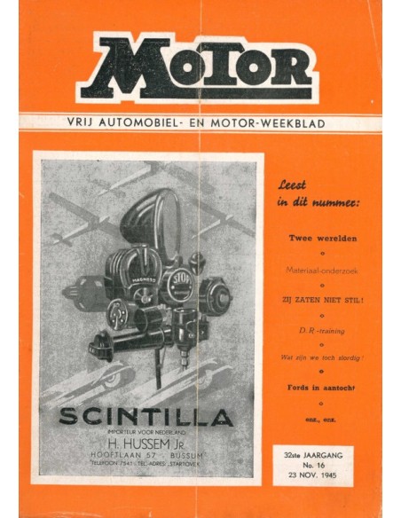 1945 MOTOR MAGAZINE 16 DUTCH
