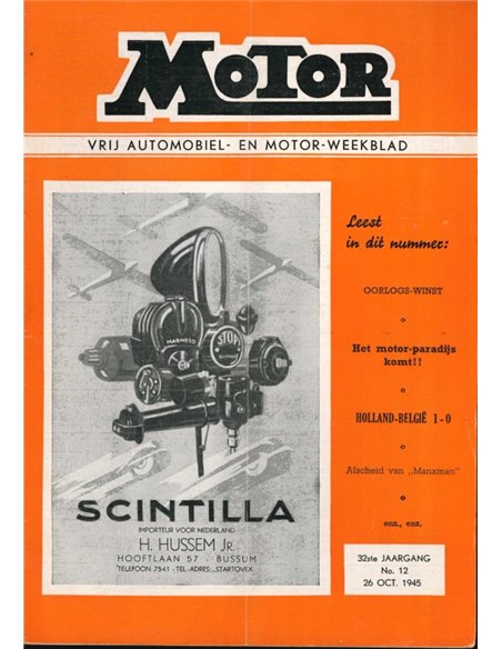 1945 MOTOR MAGAZINE 12 DUTCH