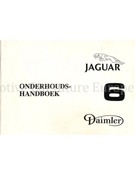 1979 JAGUAR XJ6 OWNERS MANUAL DUTCH