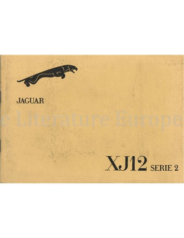 1972 JAGUAR XJ12 BETRIEBSANLEITUNG DEUTSCH