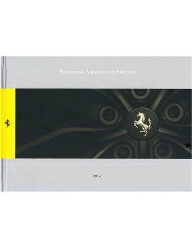 2012 FERRARI PROGRAMMA ALLESTIMENTI SPECIALI BOEK