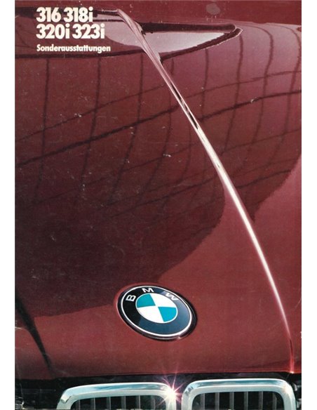 1982 BMW 3 SERIE BROCHURE DUITS