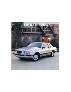 1986 FORD THUNDERBIRD BROCHURE ENGELS