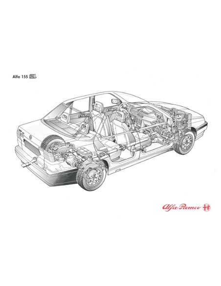 1992 ALFA ROMEO 155 Q4 PERSMAP ENGELS