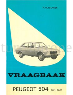 1974 - 1979 PEUGEOT 504 BENZIN REPARATURANLEITUNG NIEDERLÄNDISCH