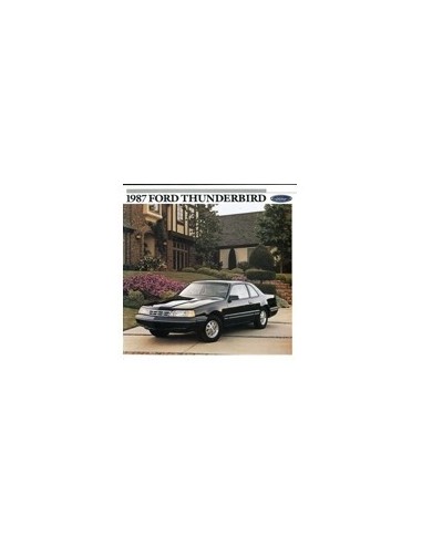 1987 FORD THUNDERBIRD BROCHURE ENGELS