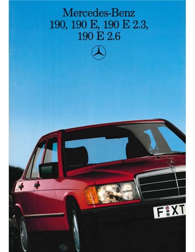 1987 MERCEDES BENZ 190 / 190E BROCHURE DUTCH