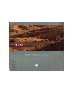 1987 VOLKSWAGEN GOLF BROCHURE ENGELS USA