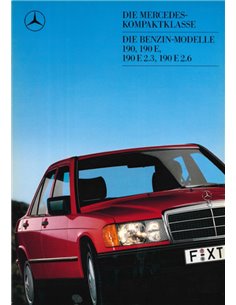 1987 MERCEDES BENZ 190 / 190E BROCHURE GERMAN