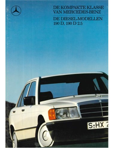 1987 MERCEDES BENZ 190D PROSPEKT NIEDERLÄNDISCH
