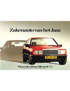1987 MERCEDES BENZ 190 BROCHURE NEDERLANDS