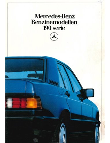 1987 MERCEDES BENZ 190 BROCHURE NEDERLANDS