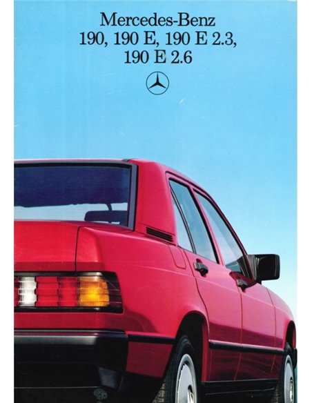 1986 MERCEDES BENZ 190 / 190E PROSPEKT NIEDERLÄNDISCH