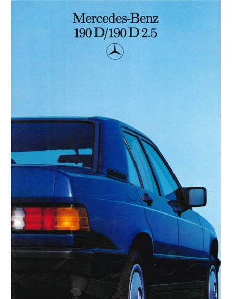 1986 MERCEDES BENZ 190D BROCHURE NEDERLANDS