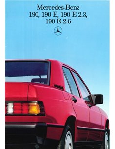 1986 MERCEDES BENZ 190 / 190E BROCHURE NEDERLANDS